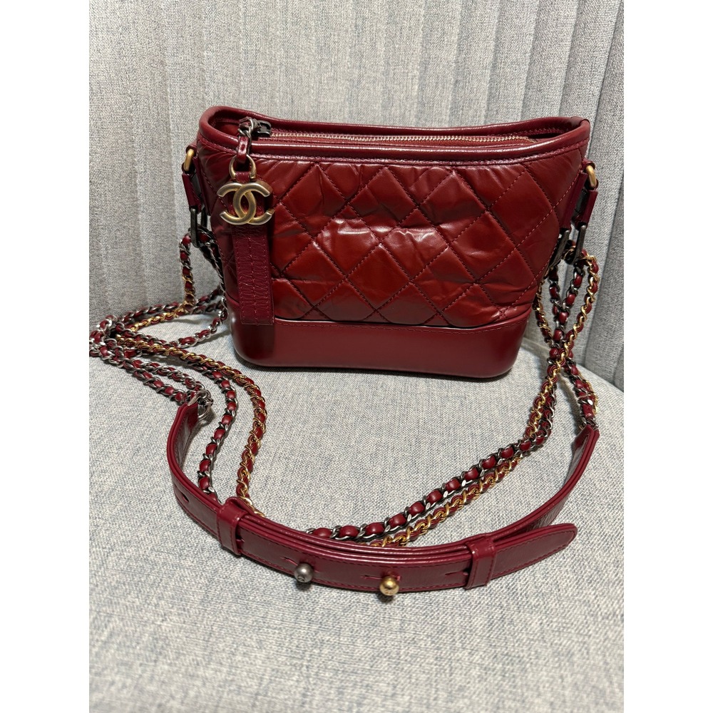 Chanel Red Small Gabrielle Bag